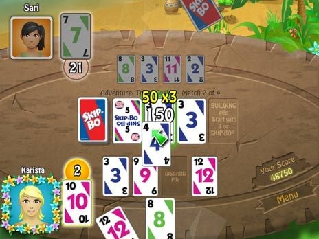 Download SKIP-BO Castaway Caper for free at FreeRide Games!